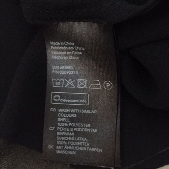 H & M. Black sheer top. Size 8. - Picture 8 of 8